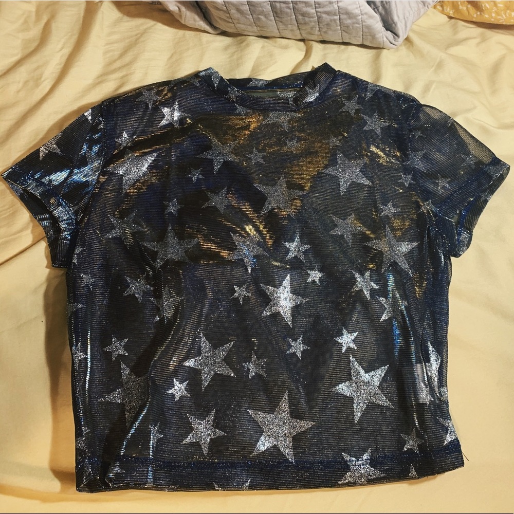 Sheer star top